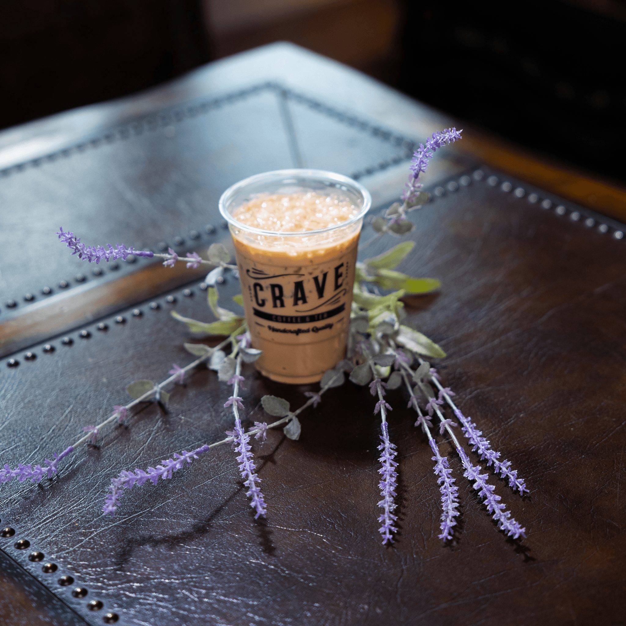 Iced Lavender Matcha Latte.